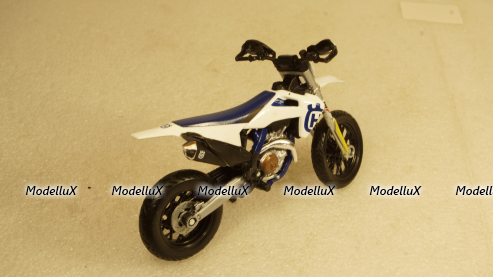 Husqvarna FS 450 Supermoto white/Decorated, Burago 1:18