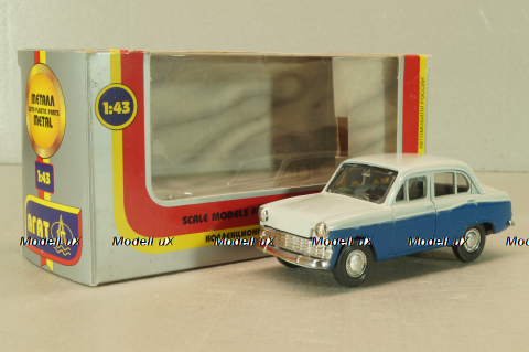 Москвич-403, синий/белый, , Агат 1:43 ( Чума)