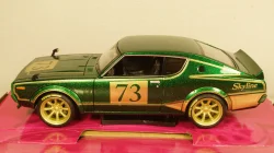 Nissan Skyline 2000 GTR #73 (KPGC110) 1973, green, 32539, Maisto 1:24
