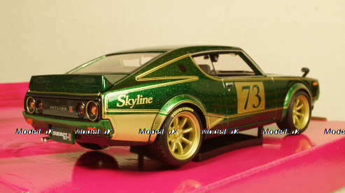 Nissan Skyline 2000 GTR #73 (KPGC110) 1973, green, 32539, Maisto 1:24