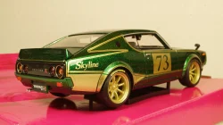 Nissan Skyline 2000 GTR #73 (KPGC110) 1973, green, 32539, Maisto 1:24