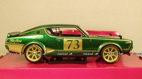 Nissan Skyline 2000 GTR #73 (KPGC110) 1973, green, 32539, Maisto 1:24