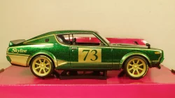 Nissan Skyline 2000 GTR #73 (KPGC110) 1973, green, 32539, Maisto 1:24