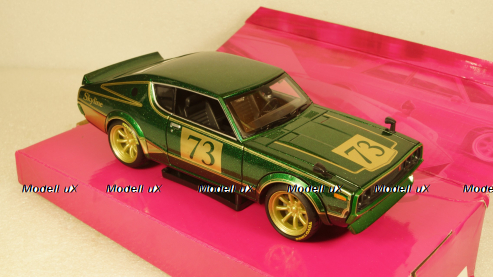 Nissan Skyline 2000 GTR #73 (KPGC110) 1973, green, 32539, Maisto 1:24