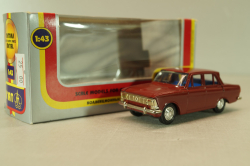 Москвич-408 бордовый, декабрь 97г., Агат 1:43
