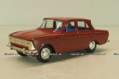 Москвич-408 бордовый, декабрь 97г., Агат 1:43