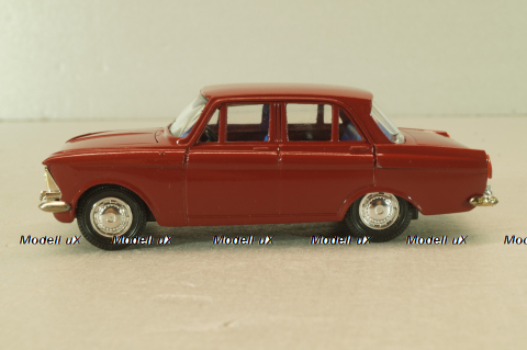 Москвич-408 бордовый, декабрь 97г., Агат 1:43