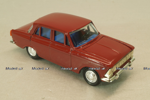 Москвич-408 бордовый, декабрь 97г., Агат 1:43