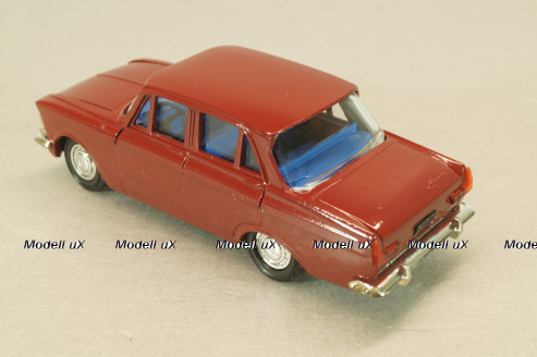 Москвич-408 бордовый, декабрь 97г., Агат 1:43