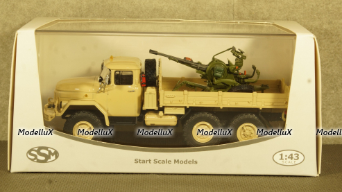 Зил-131 с зенитной установкой, бежевый, TruckTyr 1:43