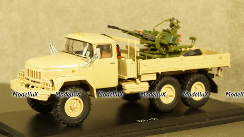 Зил-131 с зенитной установкой, бежевый, TruckTyr 1:43