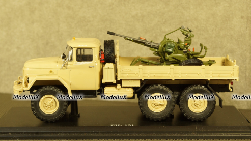 Зил-131 с зенитной установкой, бежевый, TruckTyr 1:43