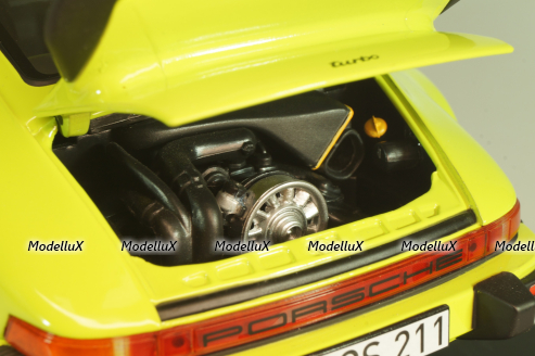 Porsche 911 (930) Turbo 3.0 1976, light green, 187666, Norev 1:18