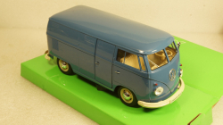 Volkswagen T1 bus box wagon blue 1963, 22095, Welly 1:24