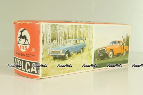 Газ-2402 Волга, красная, июнь 1988г., Тантал/Радон 1:43