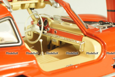 Mercedes-Benz 300 SL Gullwing (W198) Coupe 1955,red, 450060100, Schuco 1:18