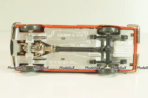 Газ-2402 Волга, красная, июнь 1988г., Тантал/Радон 1:43
