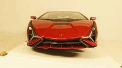 Lamborghini Sian FKP 37, metallic-red, Burago 1:24