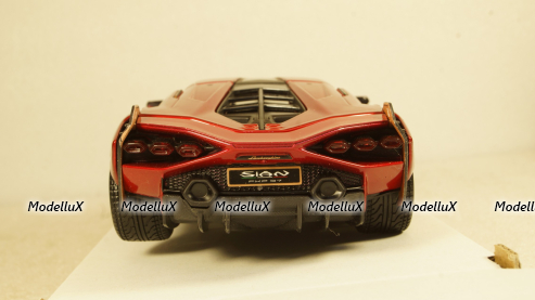 Lamborghini Sian FKP 37, metallic-red, Burago 1:24