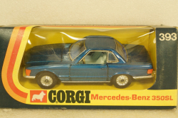 Mercedes 350SL blue, Corgi 1:43