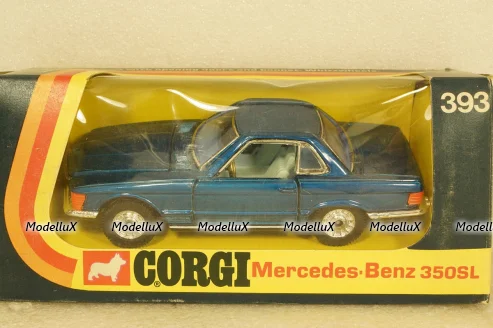 Mercedes 350SL blue, Corgi 1:43