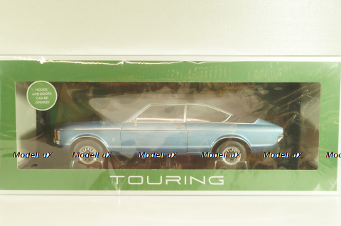 Ford Granada Coupe 1974, blue/black, L.e 702 pcs, 18080002, Touring 1:18