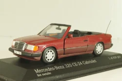 Mercedes-Benz 320 CE-24 (A124) Cabriolet, maroon, 430003515, Minichamps 1:43