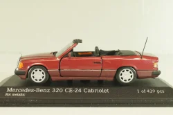 Mercedes-Benz 320 CE-24 (A124) Cabriolet, maroon, 430003515, Minichamps 1:43