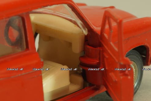 Москвич-403 А7, красный, Тантал/Радон 1:43