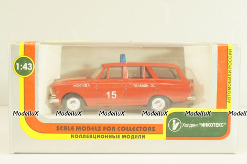 Москвич-426, пожарный, Сентябрь 2010г., Агат 1:43