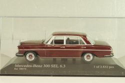 Mercedes-Benz 300 SEL 6.3 (W108) 1965, dark red, 430039102, Minichamps 1:43