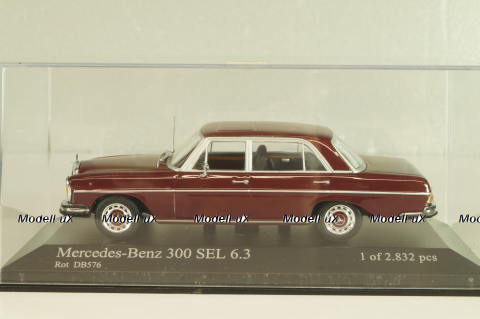 Mercedes-Benz 300 SEL 6.3 (W108) 1965, dark red, 430039102, Minichamps 1:43