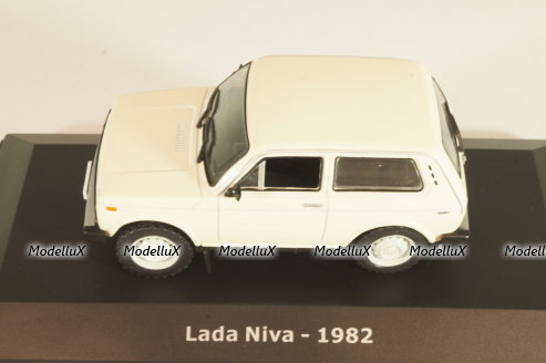 Ваз-2121 Нива 4x4 (Lada 1600) 1982, белый, Altaya 1:43