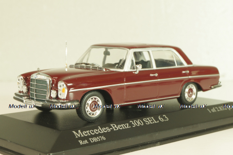 Mercedes-Benz 300 SEL 6.3 (W108) 1965, dark red, 430039102, Minichamps 1:43
