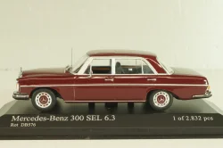 Mercedes-Benz 300 SEL 6.3 (W108) 1965, dark red, 430039102, Minichamps 1:43