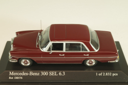 Mercedes-Benz 300 SEL 6.3 (W108) 1965, dark red, 430039102, Minichamps 1:43