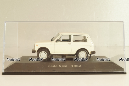 Ваз-2121 Нива 4x4 (Lada 1600) 1982, белый, Altaya 1:43