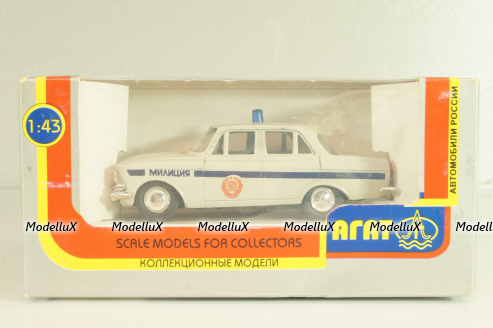 Москвич-408, милиция, Агат 1:43