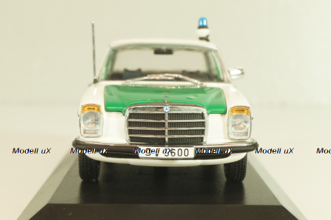 Mercedes-Benz 200 E (W115) Polizei 1968, green/white, 400034090, Minichamps 1:43