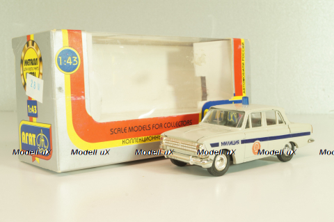 Москвич-408, милиция, Агат 1:43