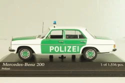 Mercedes-Benz 200 E (W115) Polizei 1968, green/white, 400034090, Minichamps 1:43