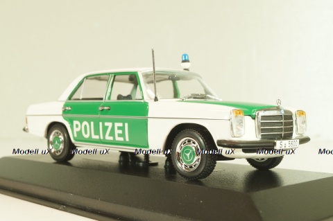 Mercedes-Benz 200 E (W115) Polizei 1968, green/white, 400034090, Minichamps 1:43