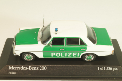 Mercedes-Benz 200 E (W115) Polizei 1968, green/white, 400034090, Minichamps 1:43