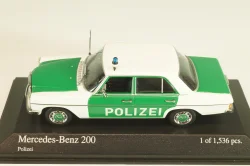 Mercedes-Benz 200 E (W115) Polizei 1968, green/white, 400034090, Minichamps 1:43