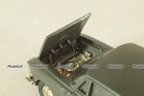 Москвич-412 Такси, серо-черный, Тантал/Радон 1:43