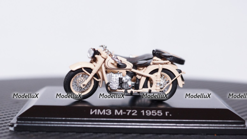 Мотоцикл ИМЗ М-72М 1955 г., 307206, DiP Models 1:43