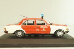 Mercedes-Benz 200 E (W123) Fire engine 1975, red/white, 430032292, Minichamps 1:43