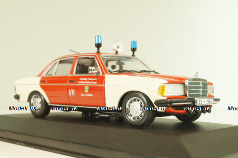 Mercedes-Benz 200 E (W123) Fire engine 1975, red/white, 430032292, Minichamps 1:43