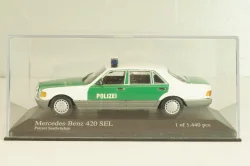 Mercedes-Benz 420 SEL (W126) Polizei 1979, 430039390, Minichamps1:43