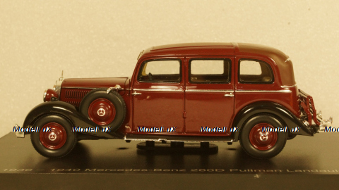 Mercedes 260D Pullman Landaulet 1936-1940, fully closed, EMGEMB43001C, ESVAL Model 1:43